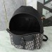 Replica Dior Saddle Zip Backpack with zippered pockets