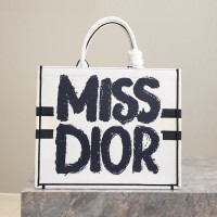 Replica Large Dior Book Tote White