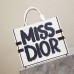 Replica Large Dior Book Tote White