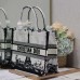 Detailed stitching on Replica Medium Dior Book