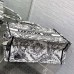 Chic Dior Book Tote: White and Black Colorway