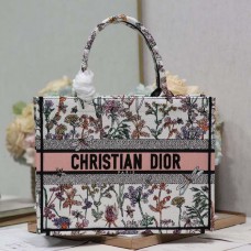 Medium Dior Book Tote White