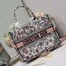 Elegant White Medium Dior Book Tote