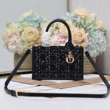 Mini Dior Book Tote Black