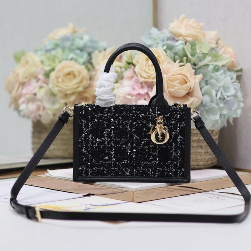 Mini Dior Book Tote Black