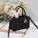 Mini Dior Book Tote in Black