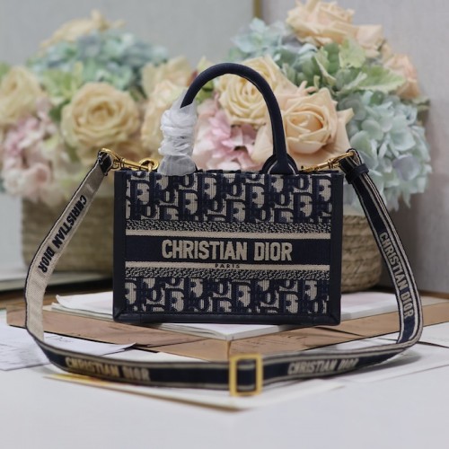 Replica Mini Dior Book Tote Blue