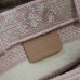 Pink Dior tote with logo