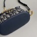 Close-up of Replica Dior Caro Mini Vanity Case zipper