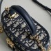 Elegant Replica Dior Caro Mini Vanity Case with gold accents