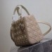 Lady Dior Bag featuring iconic stitching