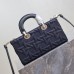 Blue Medium Lady D-Joy Bag Replica