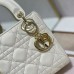 Luxury Lady Dior bag with top handle and chain strap