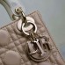 Mini Lady Dior replica bag with silver hardware