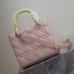 Designer-style replica Small Lady Dior bag with gold studs