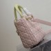 Replica Small Lady Dior bag in latte lambskin