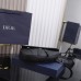 Front view of Dior And Shawn Black Saddle Bag