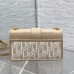 Replica 30 Montaigne East-West Bag in Beige Canvas with Gold Hardware