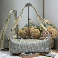 Replica Medium D-Journey Bag with Raffia - Top quality