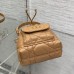 Nano Dior Caro Bucket Bag Replica – brown Quilted Leather Handbag