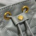 Nano Dior Caro Bucket Bag Replica – Grey Quilted Leather Handbag