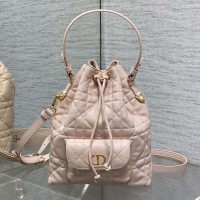 Replica Small Dior Caro Bucket Bag Pink - Top quality replica dior bags