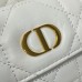 Small Dior Caro Bucket Bag Replica – White Quilted Leather Handbag